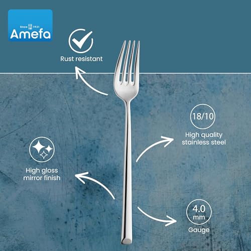Amefa Metropole / 3.35" H x 9.84" L x 4.5" W / Formal Dinner Knives