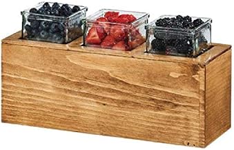 Cal-Mil 3836-3-99 Madera Action Station Jar Unit, 15-3/4 inches W x 5-1/2 inches D x 8-3/4 inches H, Rectangular, Includes:, Priced Per Each