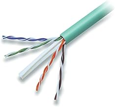Belkin A7L704-1000GR-P CAT6 Solid Bulk Cable, Plenum (Green) | bulk network cable, green cable spool, structured cabling, in-wall rated, solid conductor, install cable