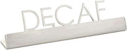 American Metalcraft SSD5 Stainless Steel Sign, Decaf