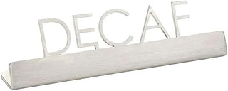 American Metalcraft SSD5 Stainless Steel Sign, Decaf