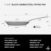 Matfer 11 5/8" / Gray / 2.5 quarts Woks & Stir-Fry Pans