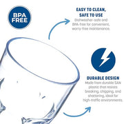 Carlisle FoodService Products 22 Ounces / Classic / Clear Tumblers & Water Glasses