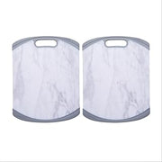 Farberware Cutting Board – Marble – White, Set of 2