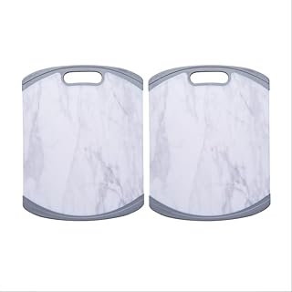Farberware Cutting Board – Marble – White, Set of 2