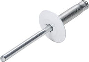 Allstar Performance Lg Hd Rivet 250Pk White Flange Type Alum Mandrel