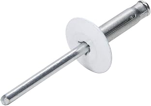 Allstar Performance Lg Hd Rivet 250Pk White Flange Type Alum Mandrel
