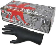 MCR Safety 6062M Nitrile Disposable Gloves, Powder Free; Textured, 6 Mil, Medium, Black (100 Count)