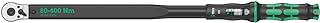Wera 05075624001 CLICK-TORQUE C 5 TORQUE WRENCH WITH REVERSIBLE RATCHET, 80-400 NM, 1/2" X 80-400 NM
