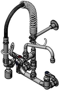 T&S Brass MPY-8WLV-08-CR Mini-PRU Wall Mount with B-0107-C, VB, 8" ADF Nozzle and CERAMA, 8"