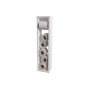 Freestanding Toilet Paper Holder Stand - White Bathroom Dispenser by HomeStock – Model FM11030MLB-1335