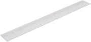 HUBERT Ticket Molding Adhesive Backed Without Grip White Plastic - 47 7/8"L x 1 1/4"H