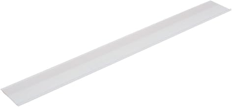 HUBERT Ticket Molding Adhesive Backed Without Grip White Plastic - 47 7/8"L x 1 1/4"H
