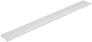 HUBERT Ticket Molding Adhesive Backed Without Grip White Plastic - 47 7/8"L x 1 1/4"H