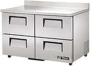 True TWT-48D-4-ADA-HC ADA Compliant Two Section 48" Work Top Refrigerator, Four Drawers