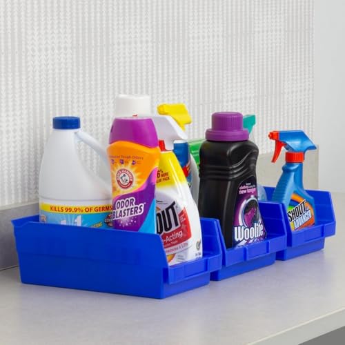 Akro-Mils Blue / Bin Box / 12-Pack Open Storage Bins