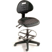 Interion 5-Way Adjustable Ergonomic Stool by Global Industrial – 29 inches x 24 inches x 4 inches, Alloy Steel, Black, Model T97250626
