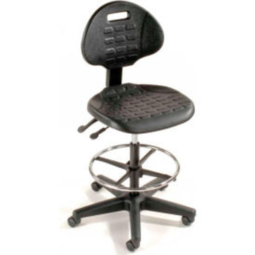 Interion 5-Way Adjustable Ergonomic Stool by Global Industrial – 29 inches x 24 inches x 4 inches, Alloy Steel, Black, Model T97250626