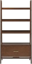 Furnifact Landon Large Etagere Brown Freestanding Shelf with Multi-Tier Design, Stable Structure, Includes Anti-Tip Hardware for Safe Home Organization