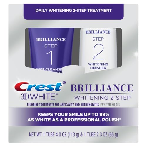 Crest Brilliance Daily / 6.3 Ounce (Pack of 4) / 1 Toothpaste