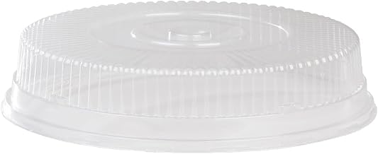 Detroit Forming Caterware OPS Plastic Round Snap-On Dome Lid For 16" Catering Platter, 16.5" Diameter x 3.5" Height | 50/Case