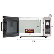 Panasonic 1000 Watt - Dial / NE-1025F / Silver Countertop Microwave Ovens
