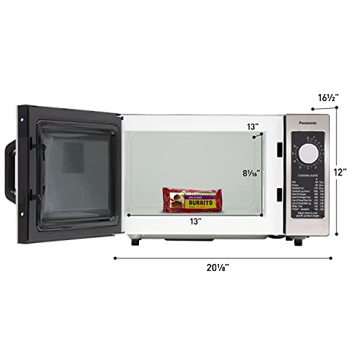 Panasonic 1000 Watt - Dial / NE-1025F / Silver Countertop Microwave Ovens