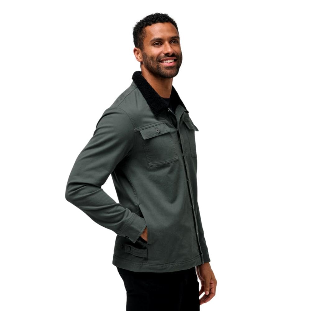 Mens Cloud Denim Sherpa Balsam Green X-Large by TravisMathew – Rayon, Balsam Green, Model 1MZ500