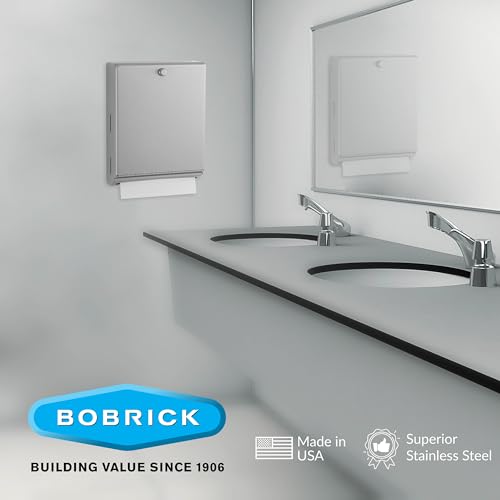 Bobrick 14" / Knob-Latch / Satin Finish Categories