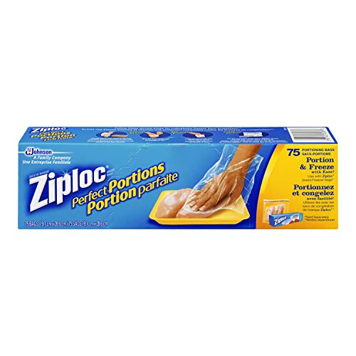 Ziploc 1 / 75 Count (Pack of 2) / Clear Food Storage Bags