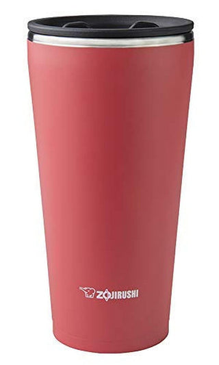 Stainless Vacuum Insulated Tumbler by Zojirushi – 15 Ounces, 15.0 fluid_ounces, Stainless Steel, Coral Pink, Model SX-FSE45PV