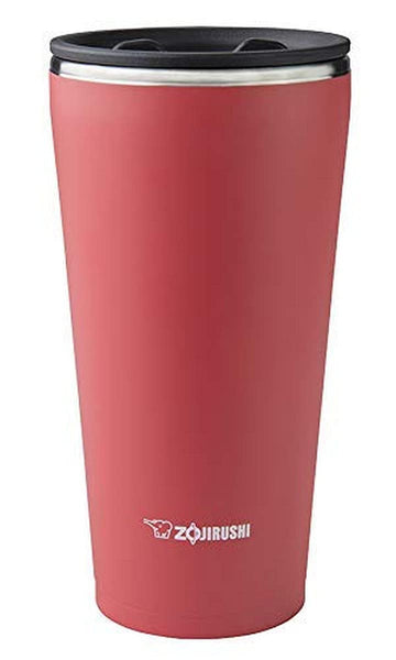 Stainless Vacuum Insulated Tumbler by Zojirushi – 15 Ounces, 15.0 fluid_ounces, Stainless Steel, Coral Pink, Model SX-FSE45PV