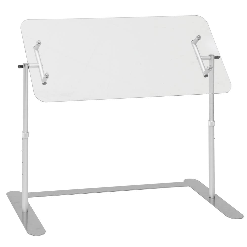 Adjustable Sneezeguard - 34.75"L by HUBERT – Tempered Glass, Model HU1022-35-39