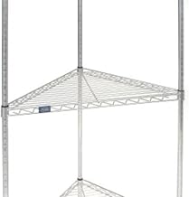 Global Industrial Corner Shelf, Chrome, 32" W x 24" D