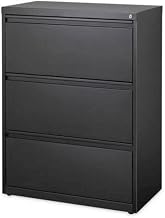 Alera Lateral File, Three Legal/Letter/A4-Size File Drawers, 30" x 18.62" x 40.25", Black