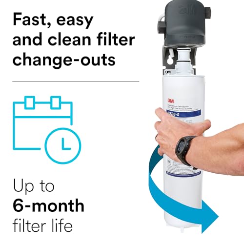 3M 1 / 1 Count (Pack of 1) / HF25-S Cartridge Replacement Under-Sink Water Filters