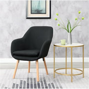 Convenience Concepts Black Linen / Chair / 25.25"L x 26.75"W x 33.5"H Chairs