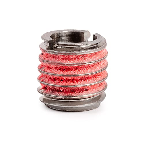 E-Z LOK 1/4"-28 IT, 7/16"-14 ET, 0.437" L / Pack of 5 / Metallic Gray Thread Locking Inserts