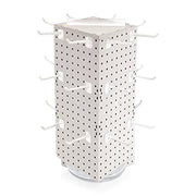 Azar Displays Pegboard + Hooks / White / 8 inches (W) x 8 inches (D) x 20 inches (H) Display Racks