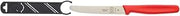 Mercer Culinary Rounded Tip Wavy Serrated Bar Knife, Red, 4.3"