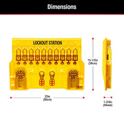 Master Lock Includes 10 Zenex Padlocks / Includes 4 Zenex Padlocks / Yellow Devices