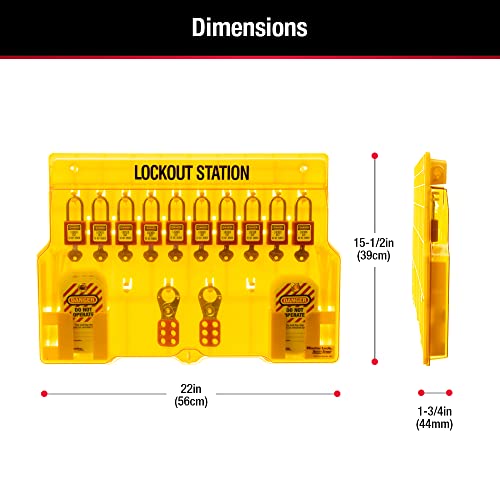 Master Lock Includes 10 Zenex Padlocks / Includes 4 Zenex Padlocks / Yellow Devices