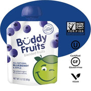 Buddy Fruits Blueberry / 3.2 Ounce (Pack of 18) / 1 Applesauce