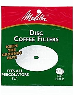 Disc Coffee Filters For Percolators White 3-1/2 In. Dia. 100 Count by Melitta