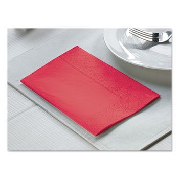 Hoffmaster Dinner Napkins, 2-Ply, 15 X 17, Red, 1000/carton