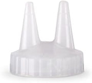 Traex 2200-13 Uncut Clear Twin Tip Cap for Squeeze Bottle