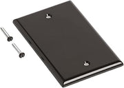 Leviton 1-Gang No Device Blank Wallplate, Standard Size, Thermoset, Box Mount, 85014, Brown