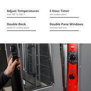 VULCAN Double Deck | 208V / Silver / 14.8 cubic_feet Commercial Ovens