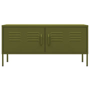 TV Stand Olive Green 41.3"x13.8"x19.7" Steel by vidaXL – 41.3\" x 13.8\" x 19.7\", Metal, Olive Green, Model 336225