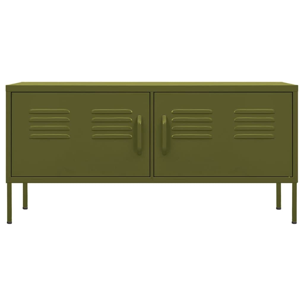 vidaXL Olive Green / 41.3\" x 13.8\" x 19.7\" / Industrial TV Mounts, Stands & Turntables